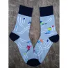 Coolfusky.cz | Vtipné barevné ponožky cool vzor lyžař