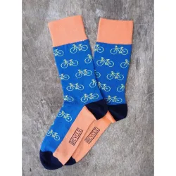 Coolfusky.cz | Vtipné barevné ponožky cool vzor bike