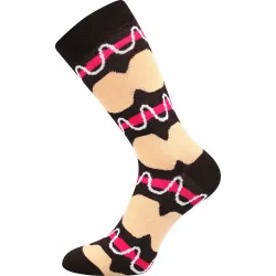 Barevné veselé ponožky Donut - L