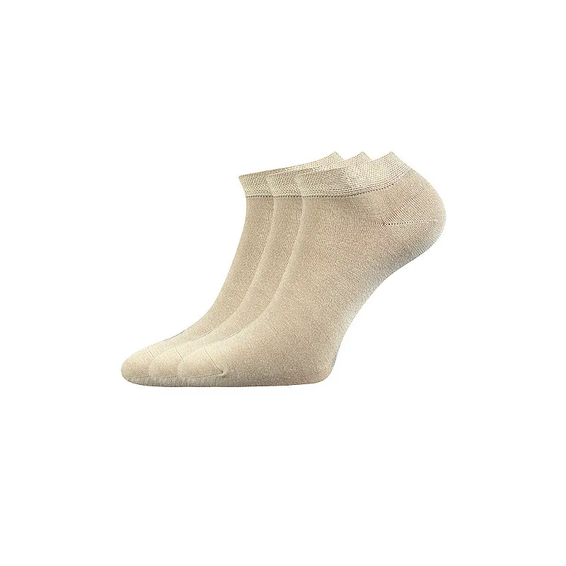 Coolfusky.cz | Nízké kvalitní ponožky Esi béžové 3 páry