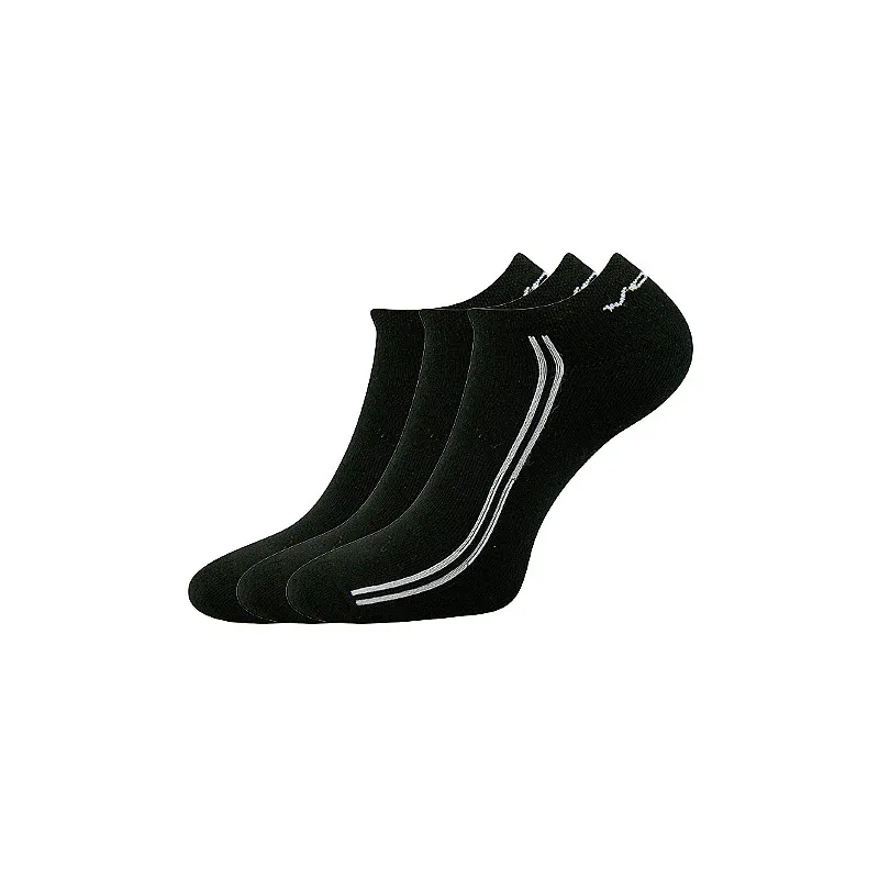 Coolfusky.cz | Klasické nízké kvalitní ponožky Basic černé 3 páry