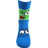Coolfusky.cz | Vtipné dětské barevné ponožky Tlamik modré 1 pár