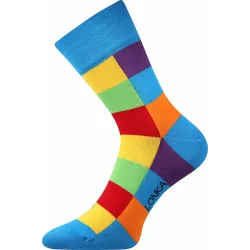 Coolfusky.cz | Originální barevné ponožky Decube kostka modré 1 pár