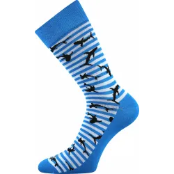 Coolfusky.cz | Veselé barevné ponožky Wearel žralok modré 1 pár