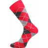 Coolfusky.cz | Originální barevné ponožky Wearel červené kosočtverce 1 pár