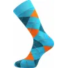 Coolfusky.cz | Originální barevné ponožky Wearel modré kosočtverce 1 pár