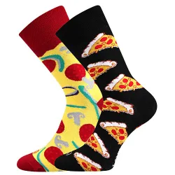 Coolfusky.cz | Vtipné barevné ponožky Doble D pizza 1 pár