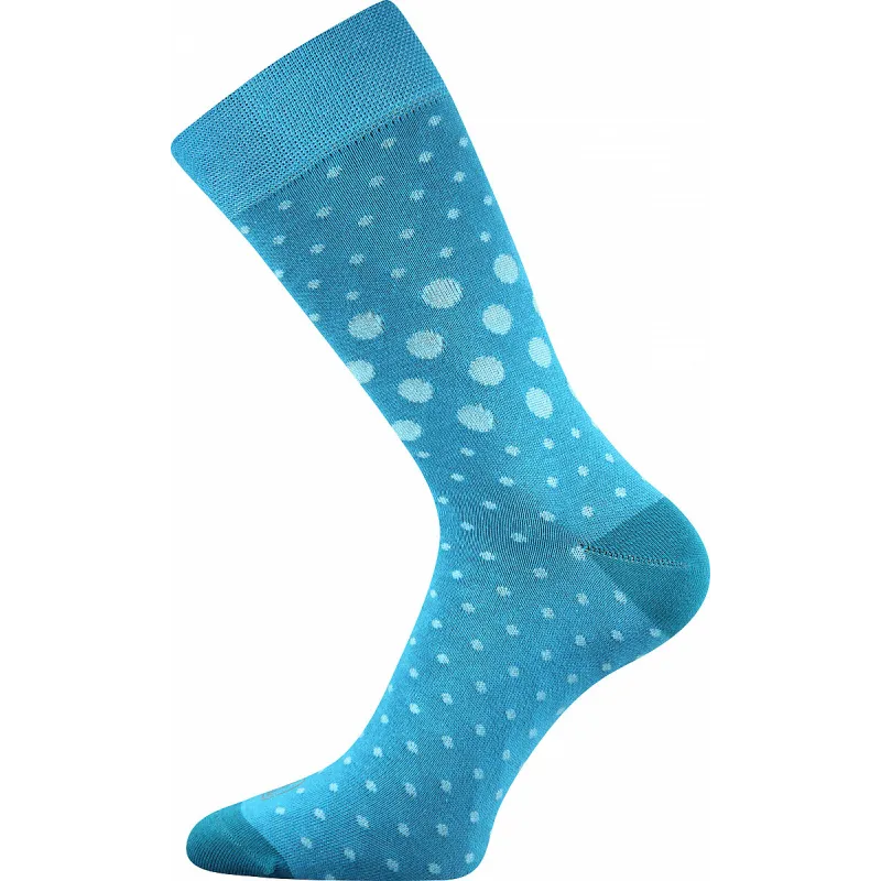 Coolfusky.cz | Veselé barevné ponožky Wearel puntíky modré 1 pár