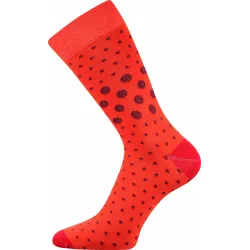 Coolfusky.cz | Veselé barevné ponožky Wearel puntíky oranžová 1 pár
