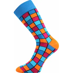 Coolfusky.cz | Veselé barevné ponožky Wearel kostka modré 1 pár