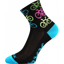 Coolfusky.cz | Originální barevné sportovní ponožky Voxx Ralfi bike/černá