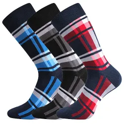 Coolfusky.cz | Trendy barevné ponožky Dikarus kostka mix A 3 páry