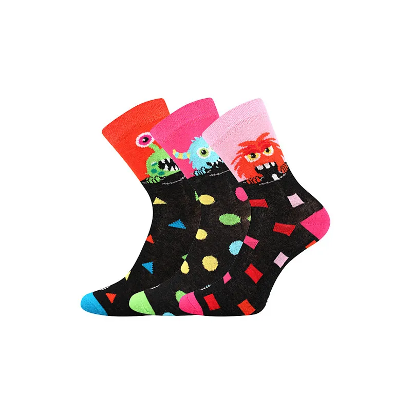 Coolfusky.cz | Dětské barevné ponožky Lonka 3 páry