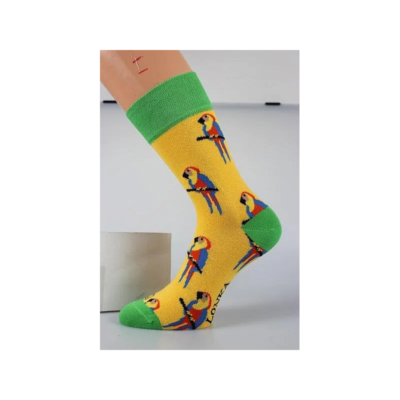 Coolfusky.cz | Vtipné barevné ponožky papoušek 1 pár