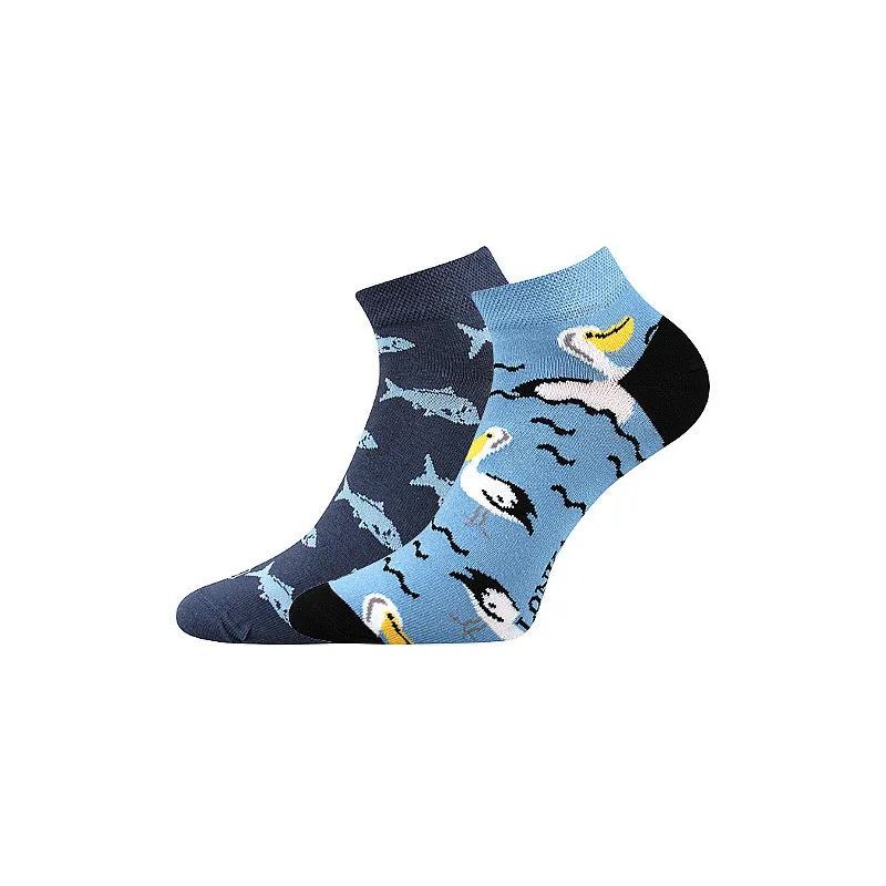 Coolfusky.cz | Vtipné barevné ponožky pelikán kotník 1 pár