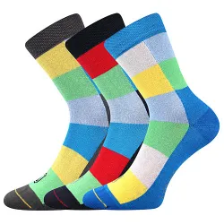 Coolfusky.cz | Vtipné barevné ponožky kluk 3 párý
