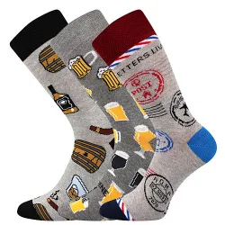 Coolfusky.cz | Vtipné barevné ponožky rum, pivo, pošta