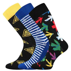 Coolfusky.cz | Vtipné barevné ponožky biohazard, kotvy, šipky
