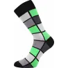 Coolfusky.cz | Vtipné barevné ponožky šedá + zelená