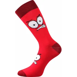 Coolfusky.cz | Vtipné barevné ponožky cool vzor oči červená