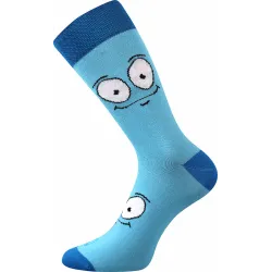 Coolfusky.cz | Vtipné barevné ponožky cool vzor oči modrá