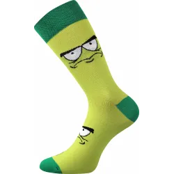 Coolfusky.cz | Vtipné barevné ponožky cool vzor oči zelená